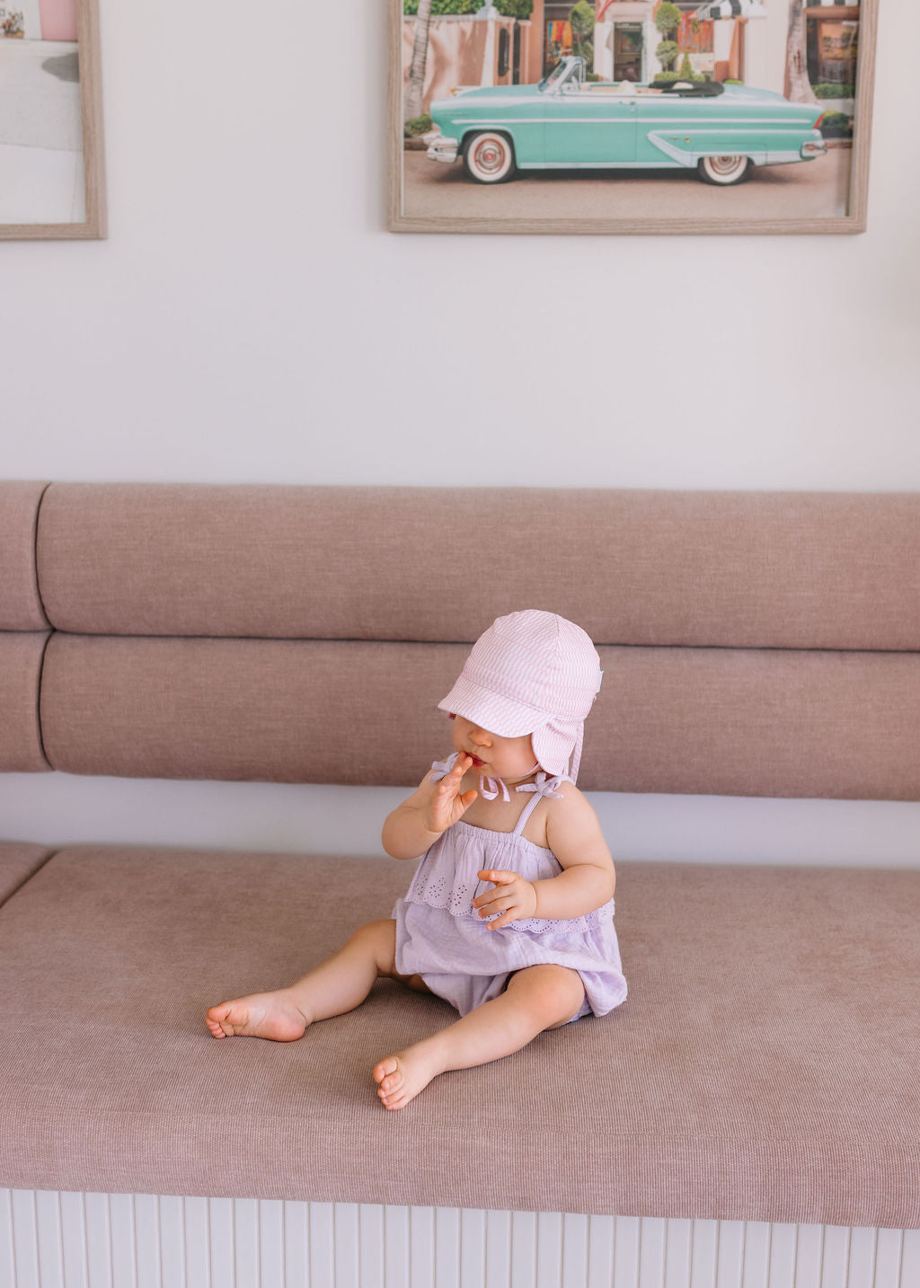 Pink Sprinkle Flap Hat