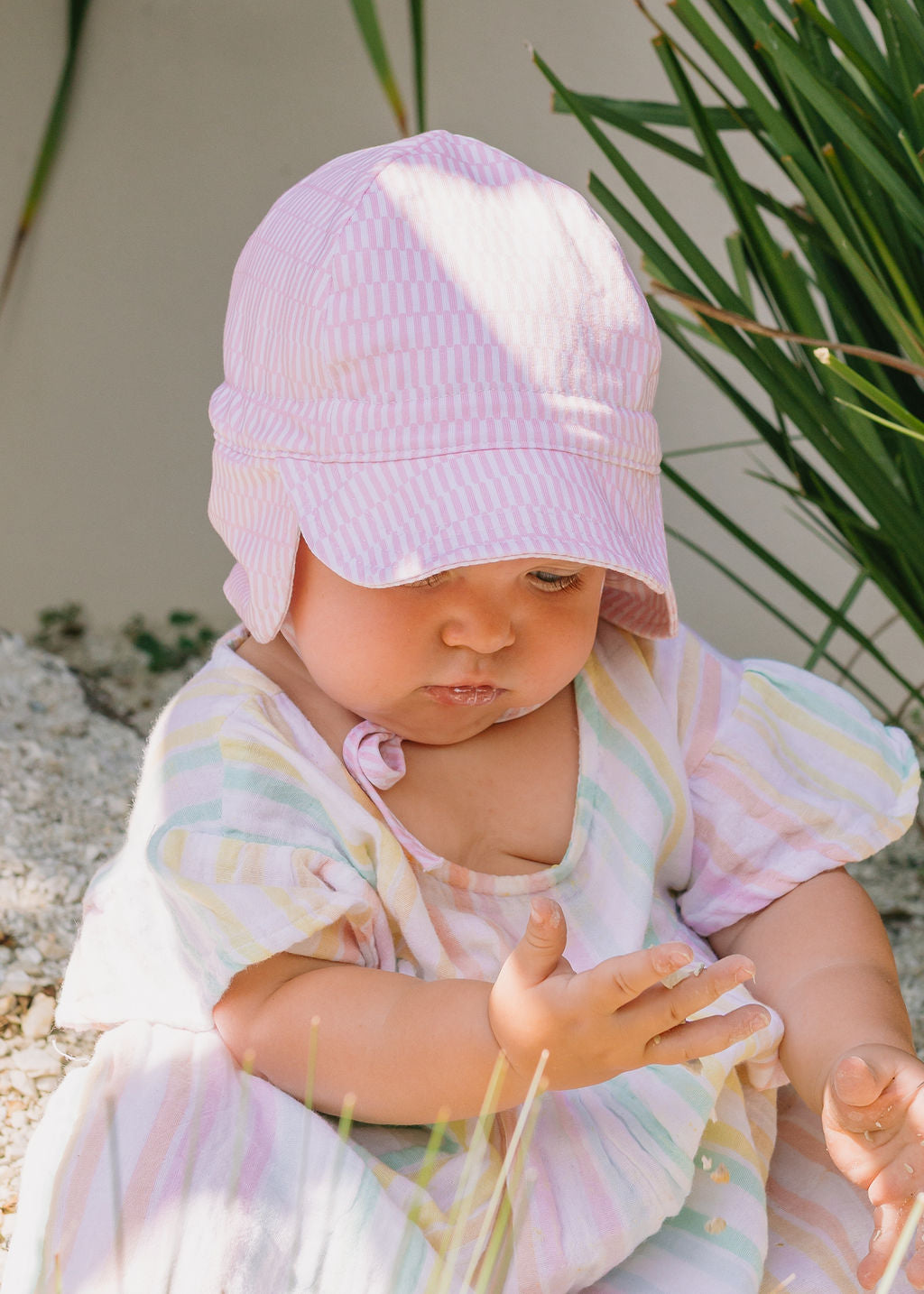 Pink Sprinkle Flap Hat