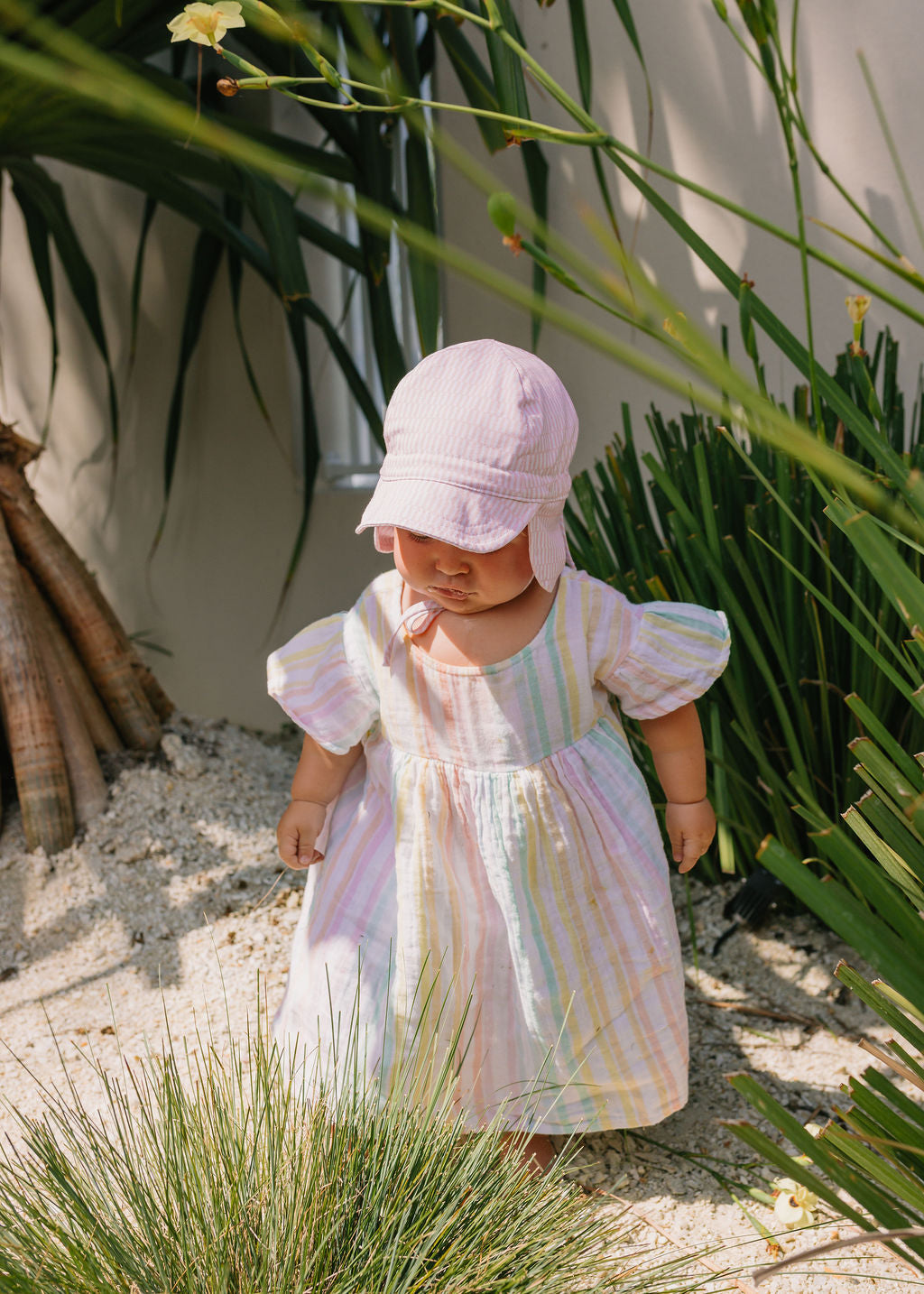 Pink Sprinkle Flap Hat