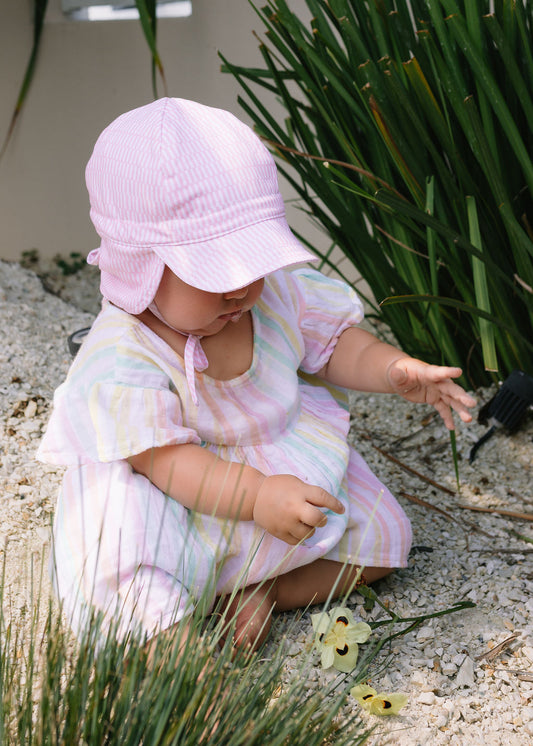 Pink Sprinkle Flap Hat