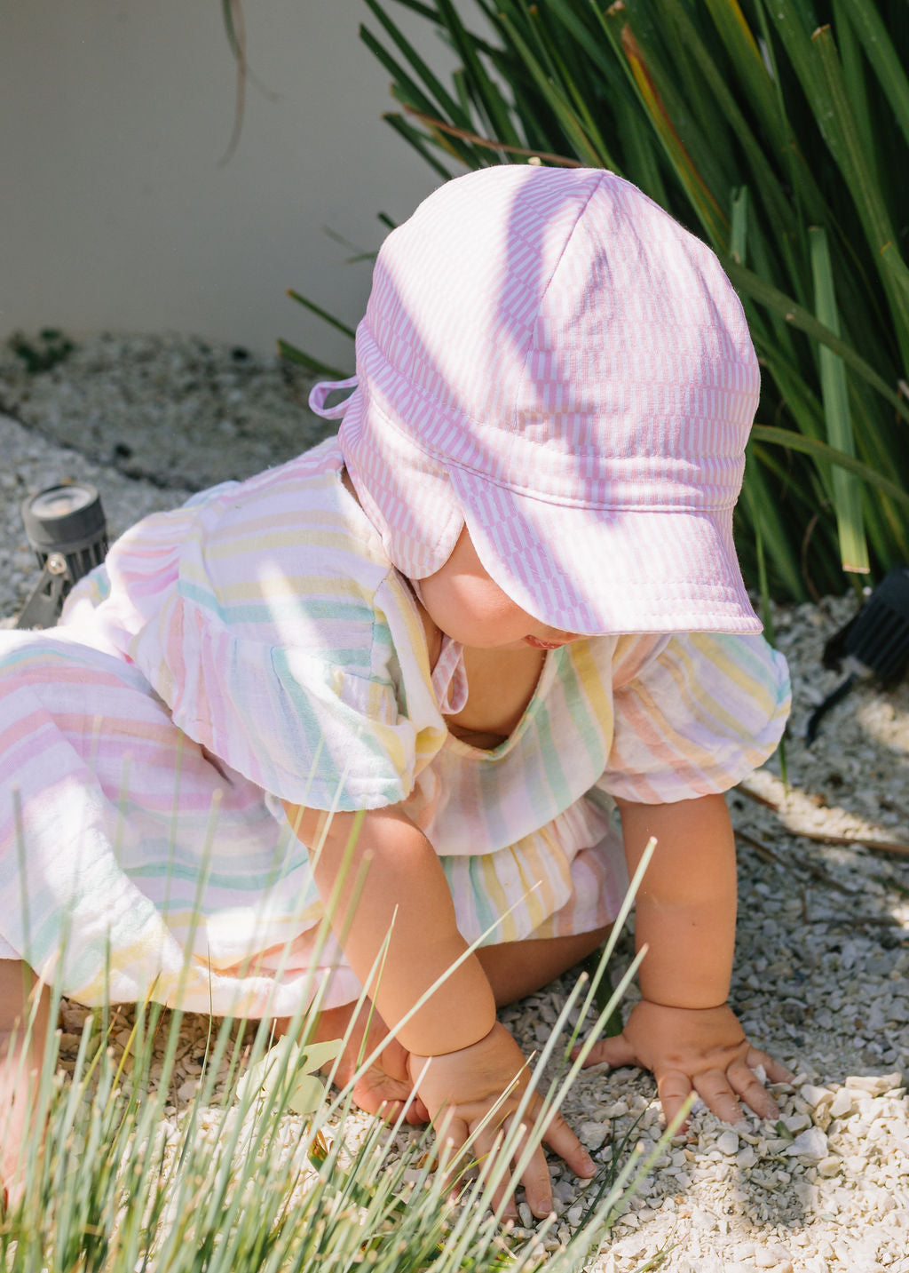 Pink Sprinkle Flap Hat