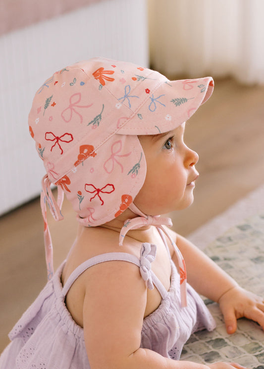 Little Bows Baby Flap Hat