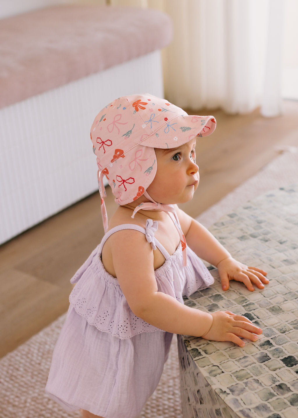 Little Bows Baby Flap Hat