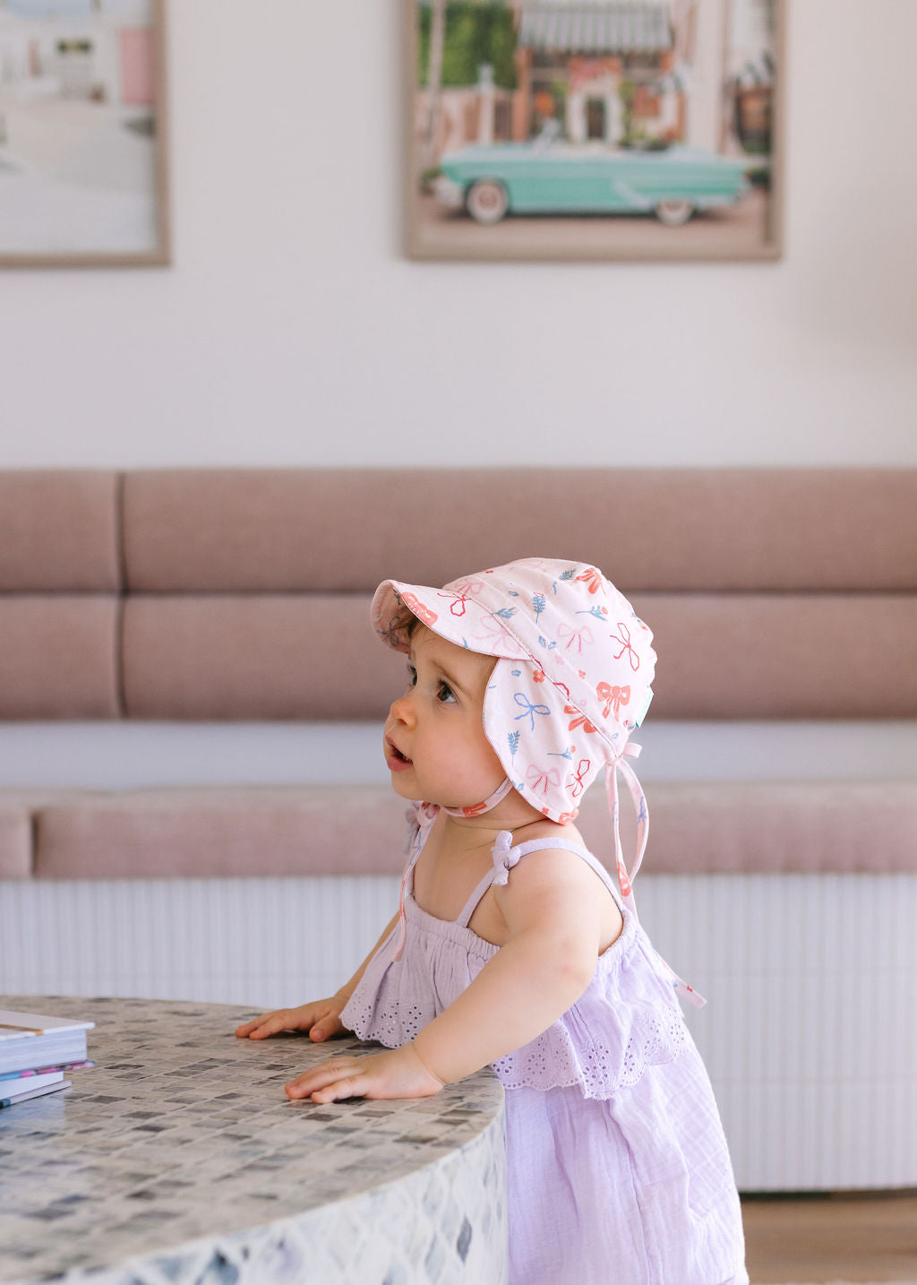 Little Bows Baby Flap Hat