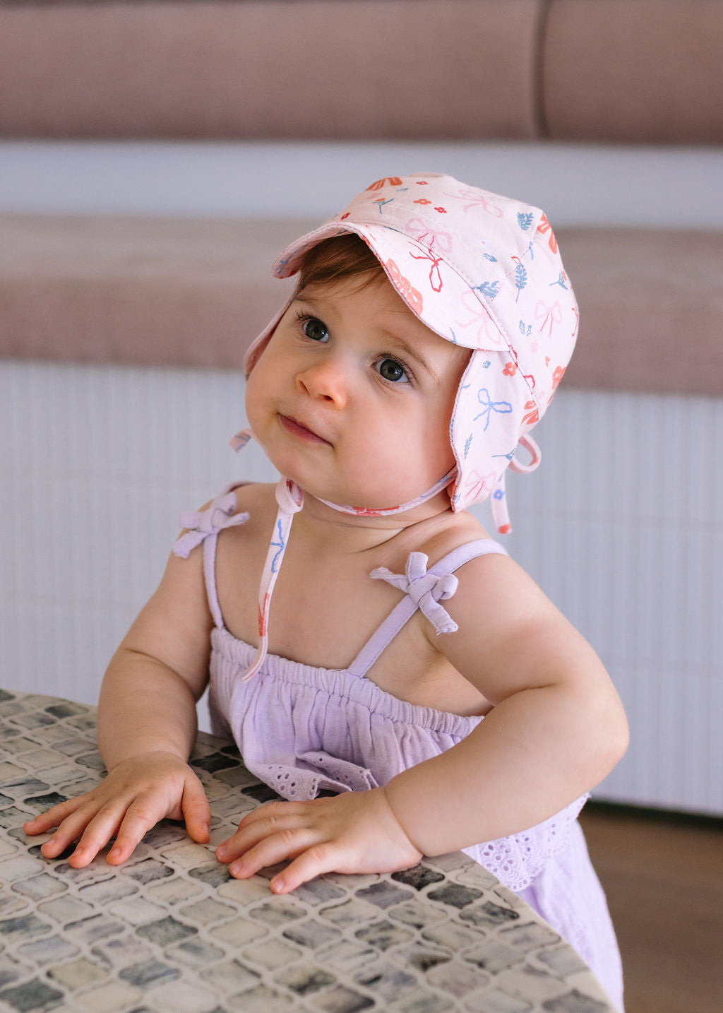 Little Bows Baby Flap Hat