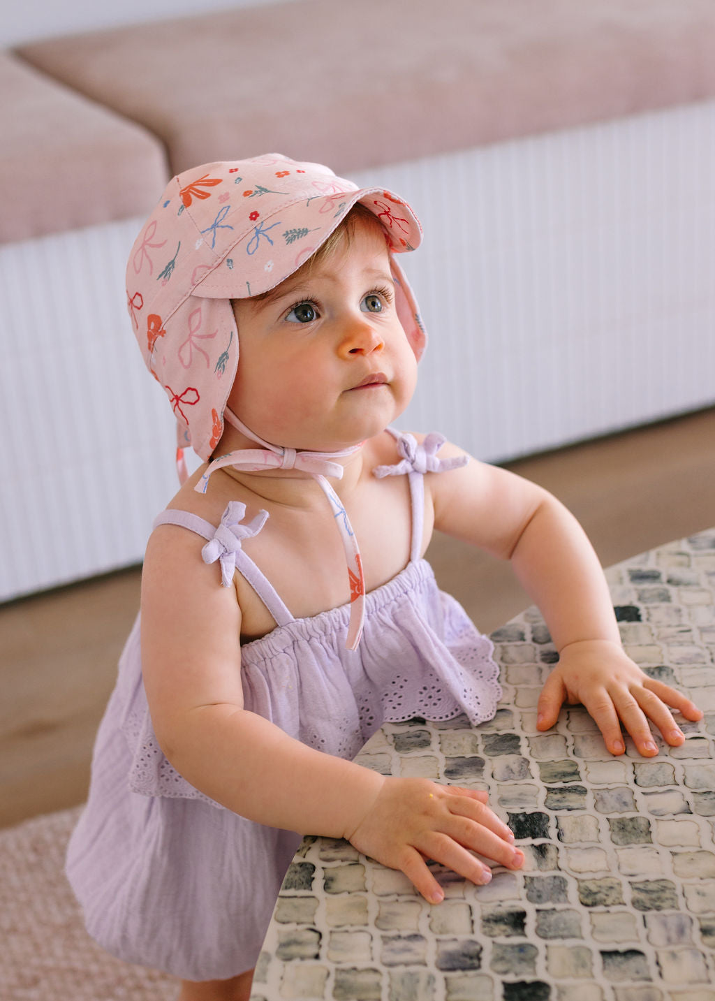 Little Bows Baby Flap Hat