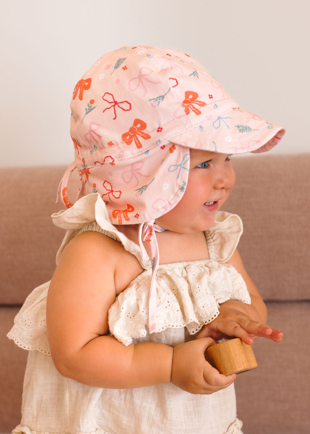 Little Bows Baby Flap Hat