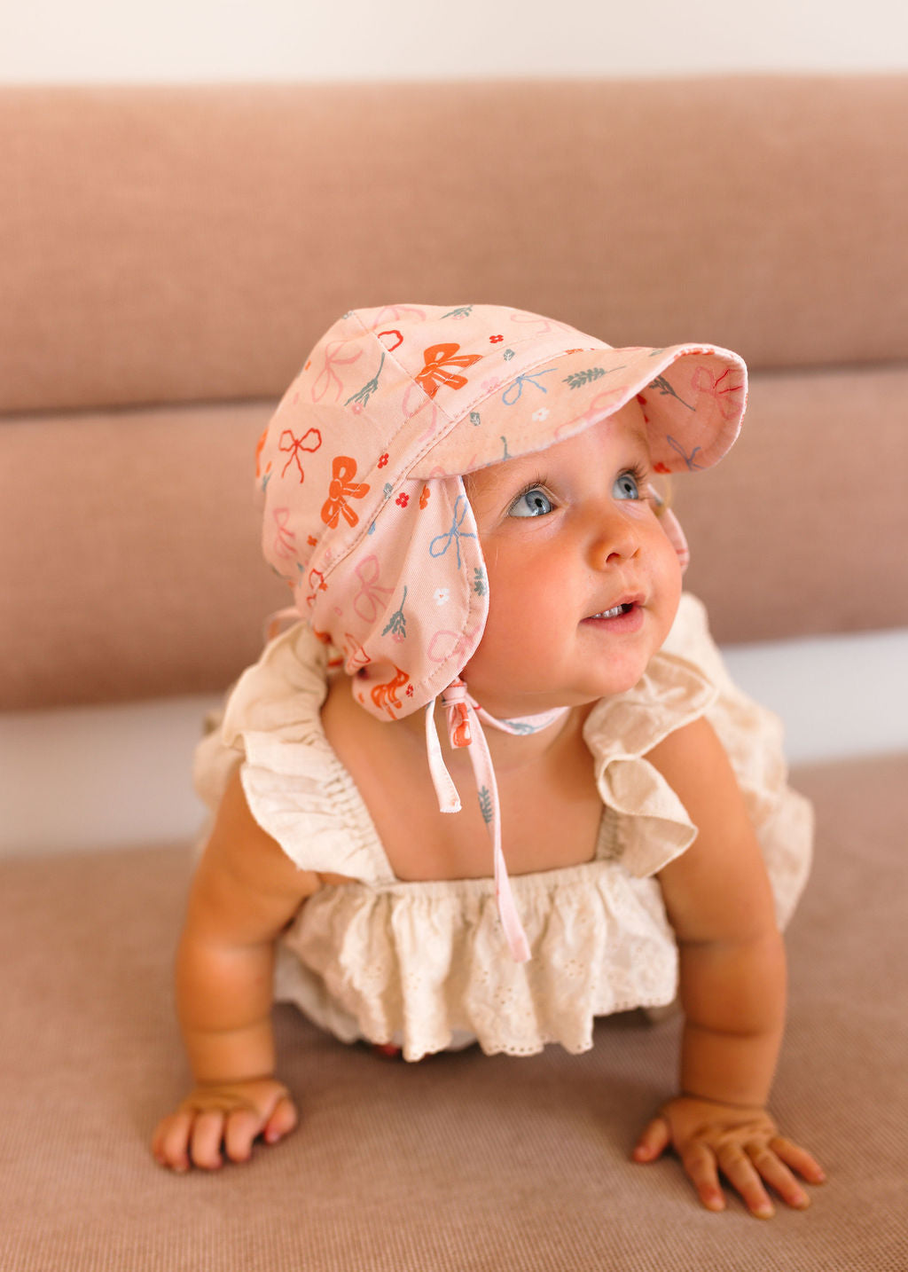Little Bows Baby Flap Hat