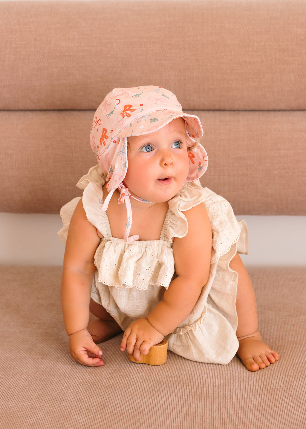 Little Bows Baby Flap Hat