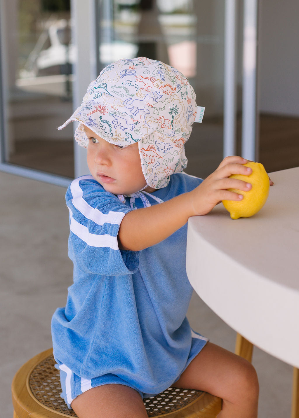 Dino Baby Flap Hat