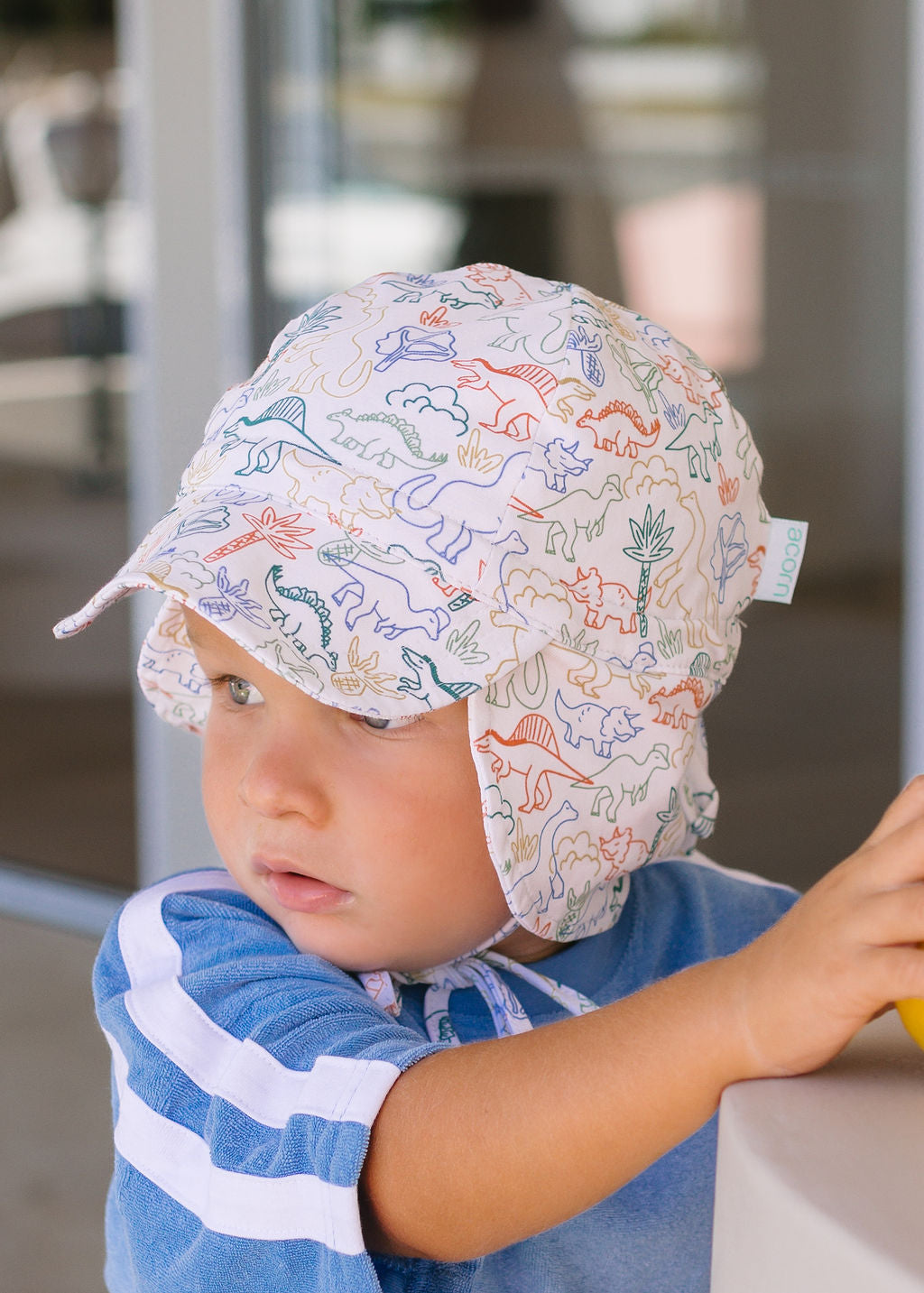 Dino Baby Flap Hat