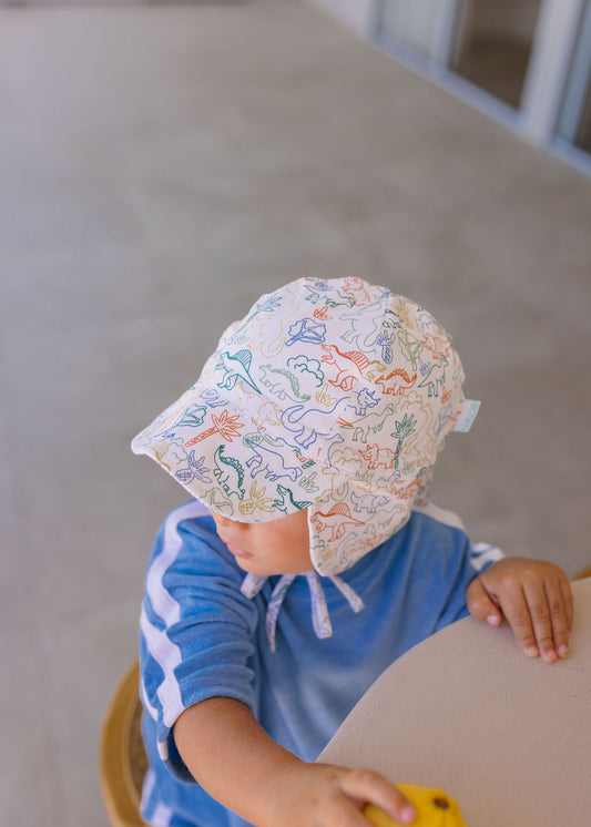 Dino Baby Flap Hat