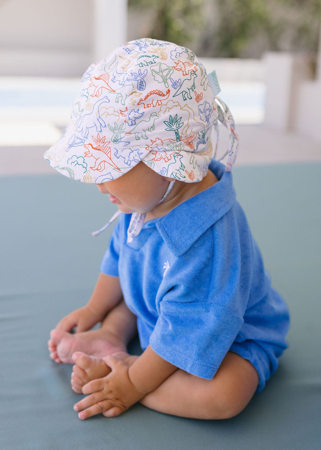 Dino Baby Flap Hat