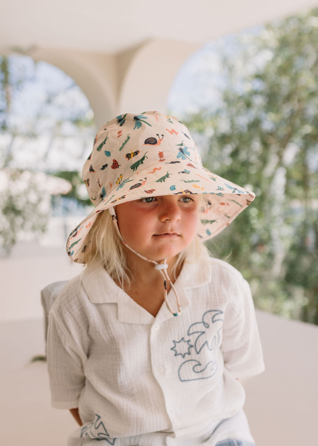 Garden Friends Wide Brim Bucket Hat
