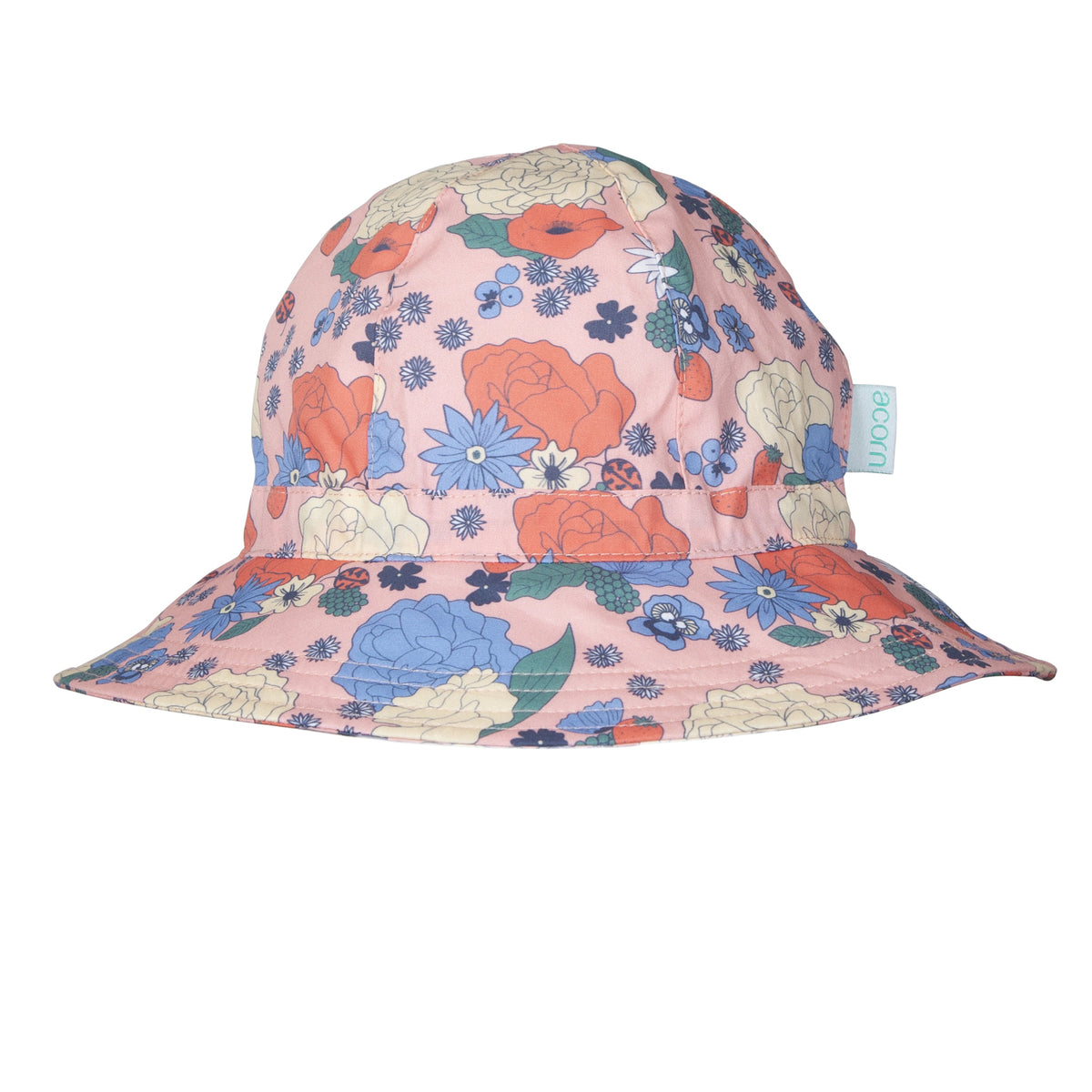 Berry Floral Wide Brim Sunhat