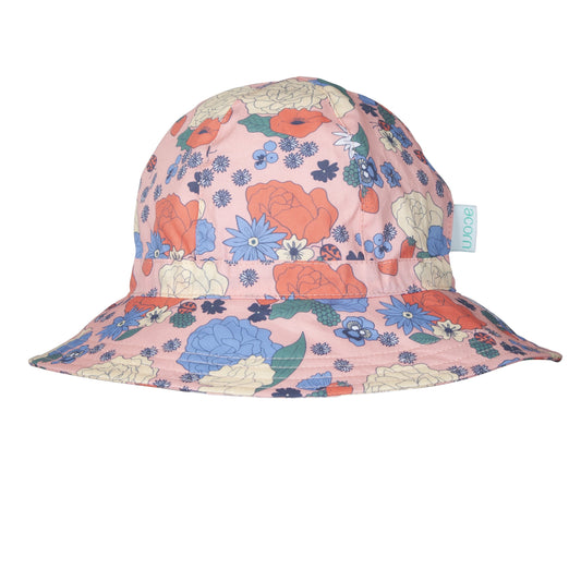 Berry Floral Wide Brim Sunhat