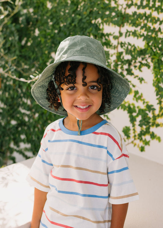 School of Fish Wide Brim Bucket Hat
