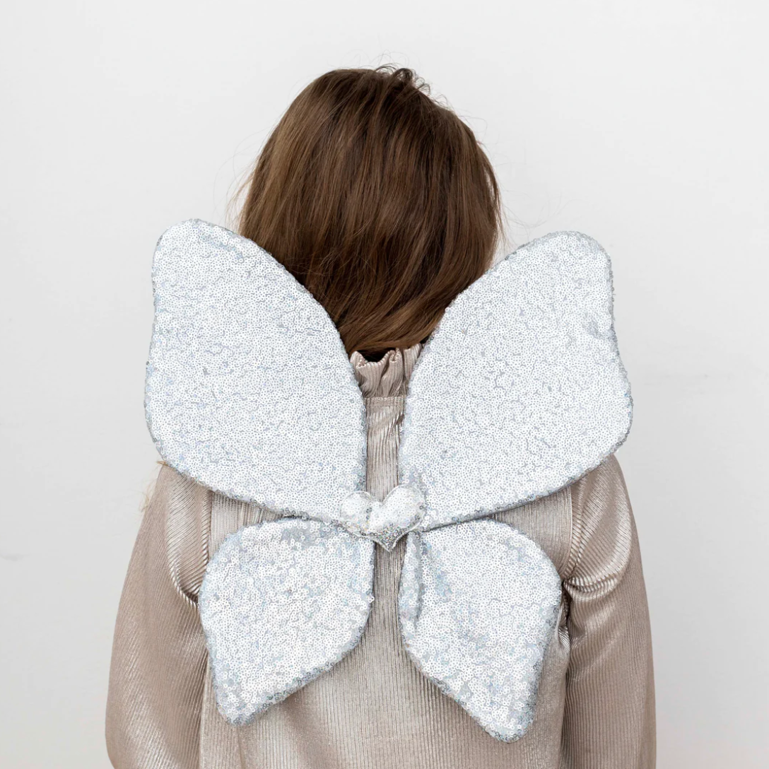 Sparkle Sequin Wings / Silver