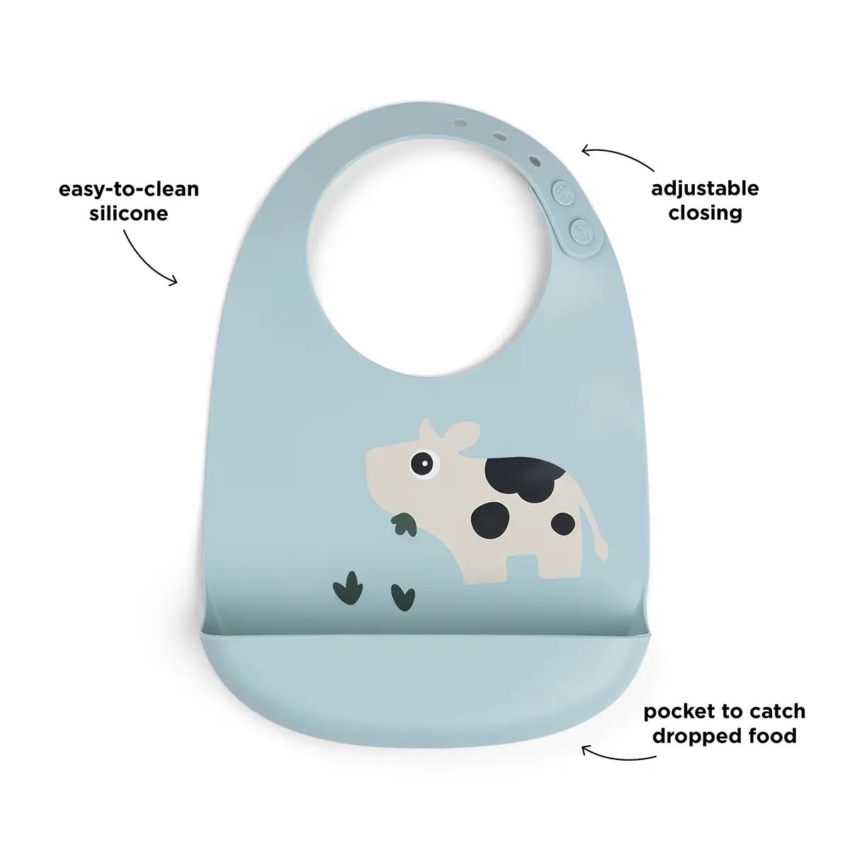 Silicone Bib / Blue