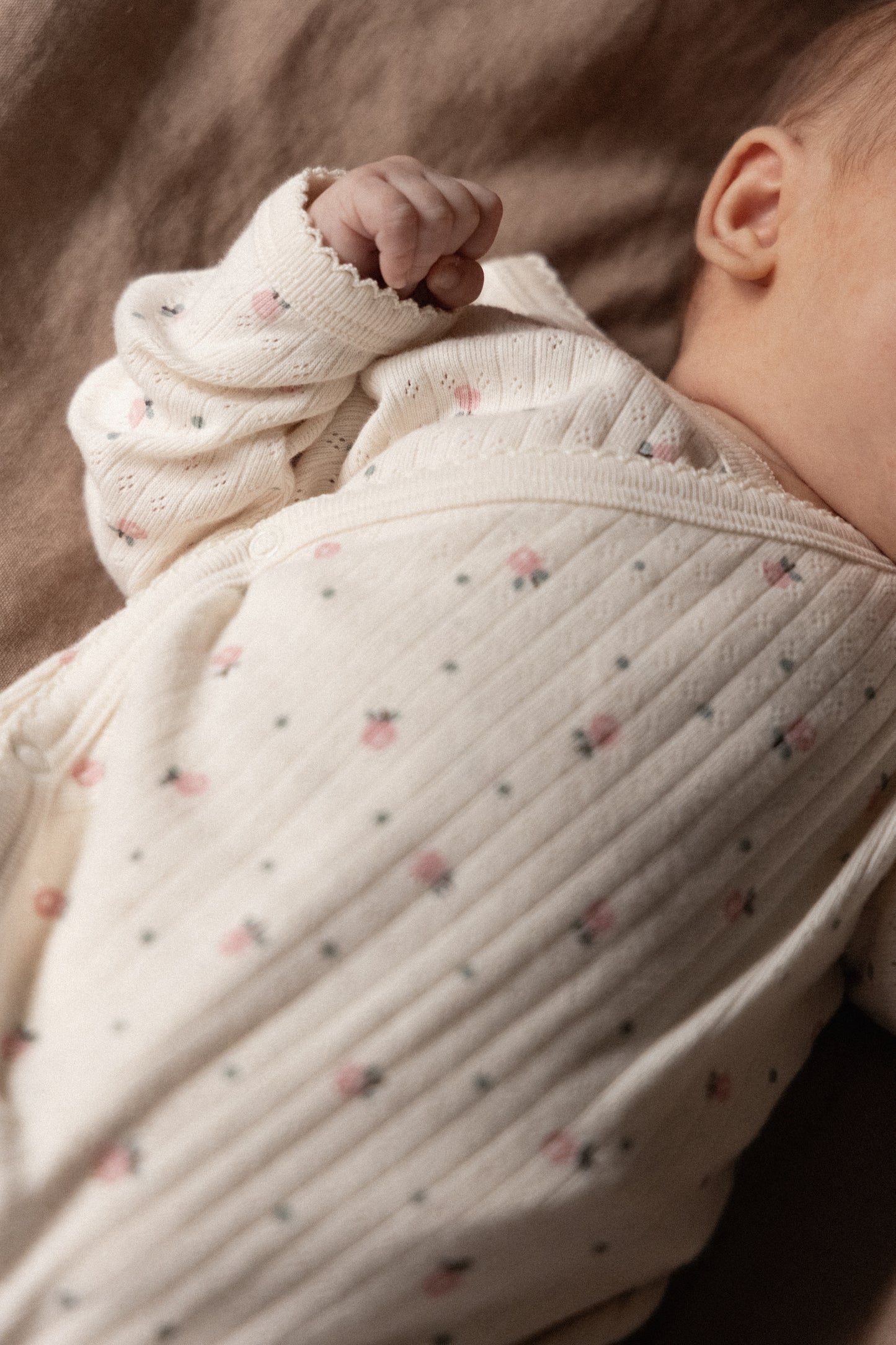 Pointelle Kimono Stretch & Grow / Posy Blossom