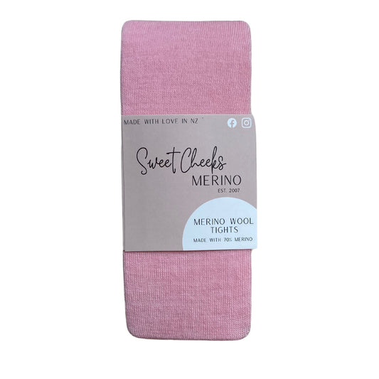 Merino Wool Tights / Pink