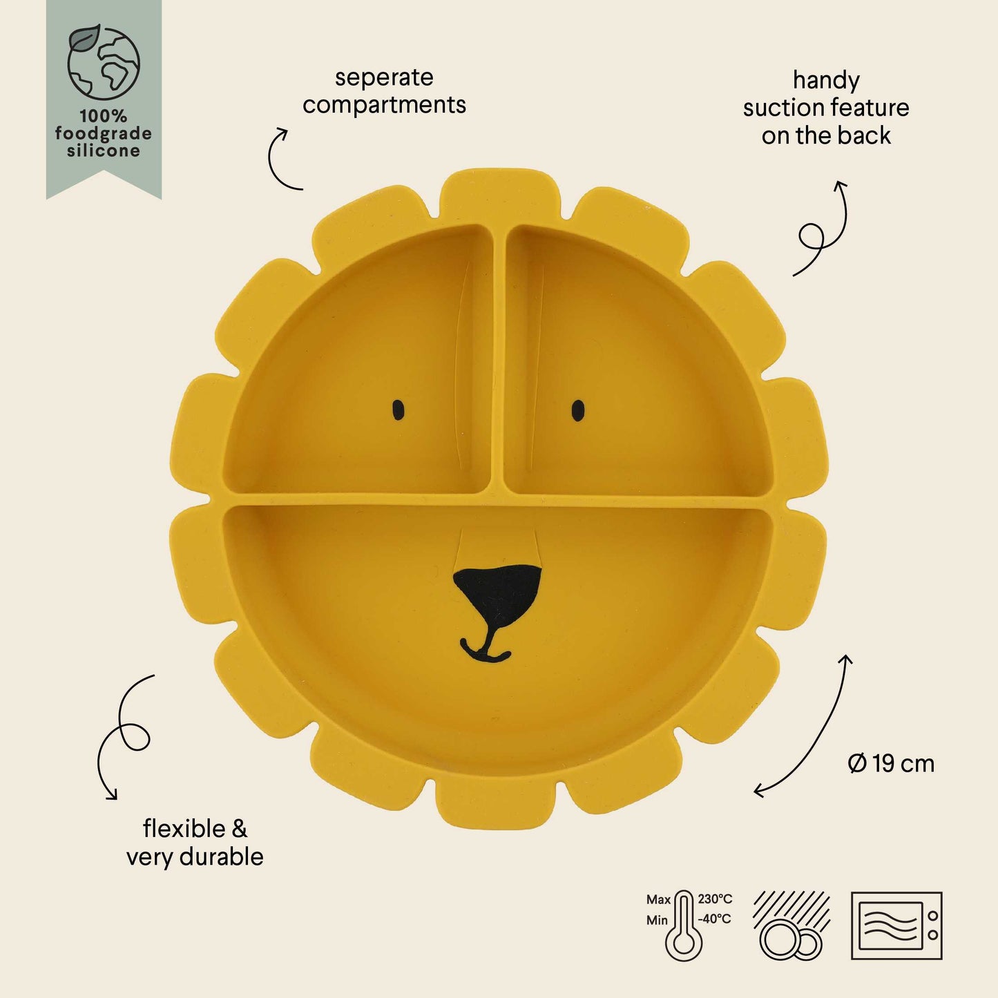 Lion Silicone Divided Suction Plate