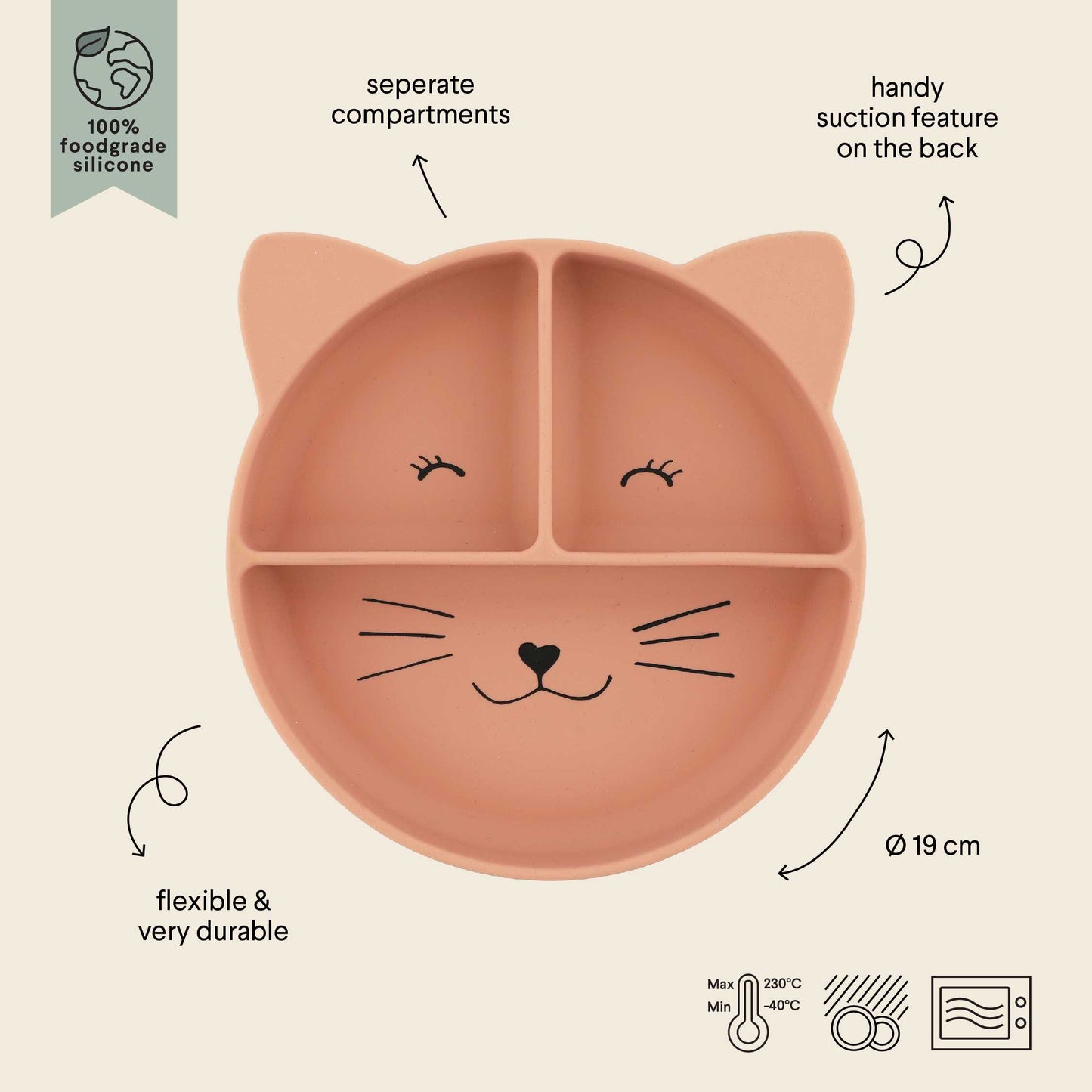 Cat Silicone Divided Suction Plate