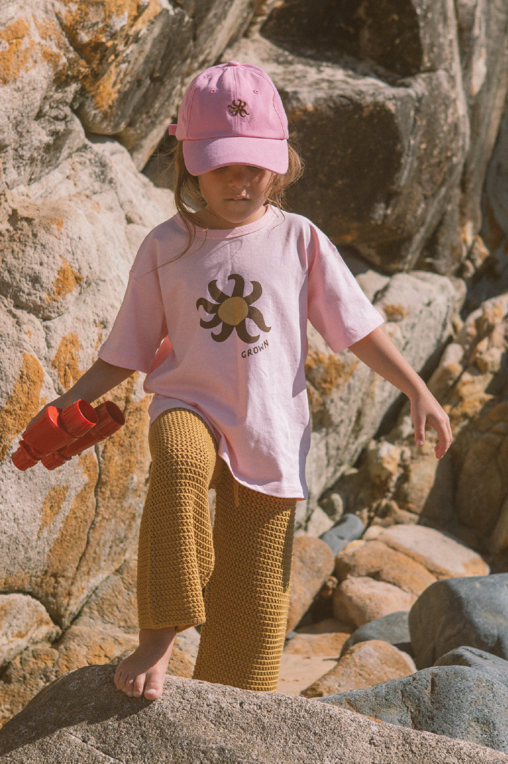 Organic Sunny Tee / Pinky