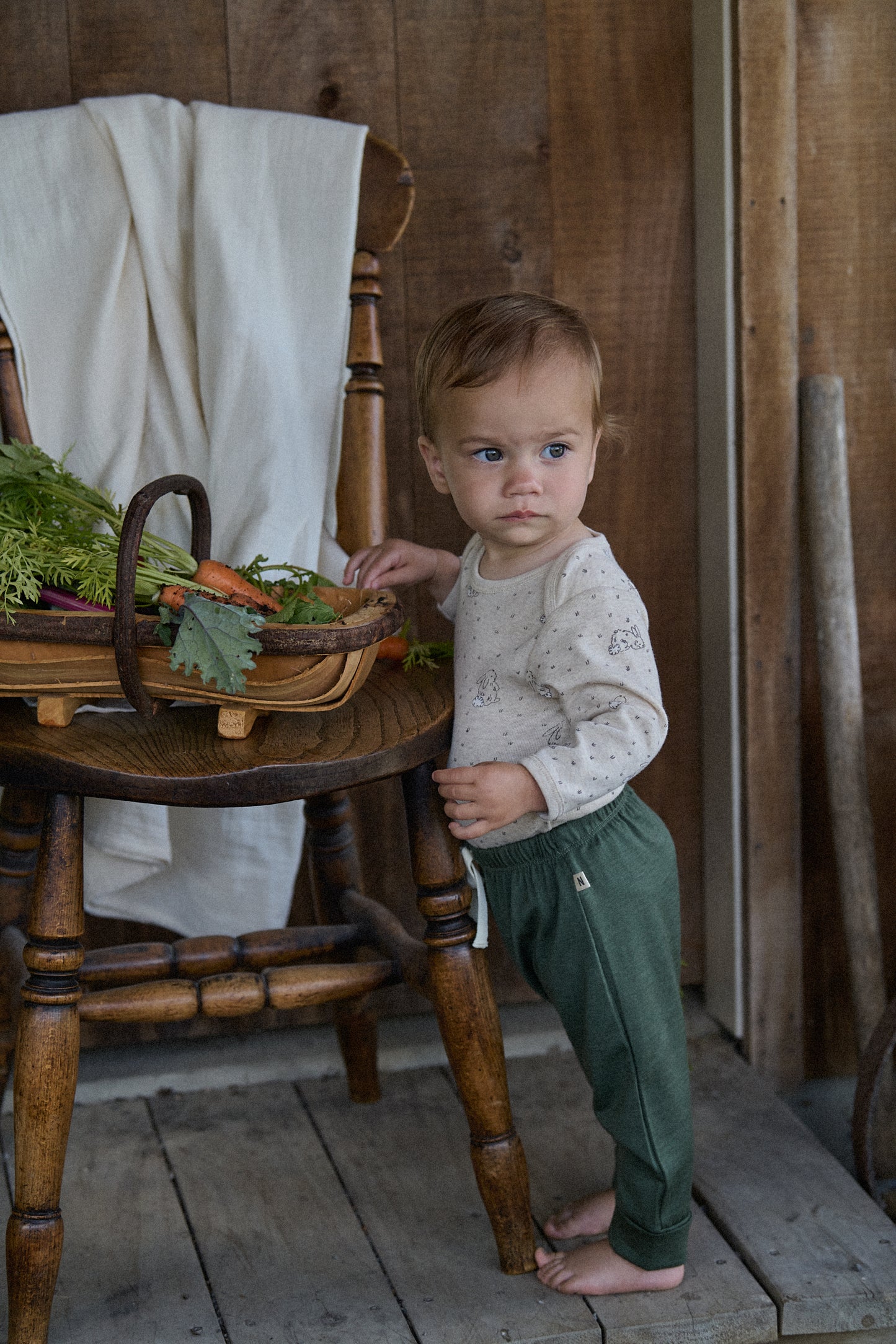 Cotton Long Sleeve Bodysuit / Bramble Burrow