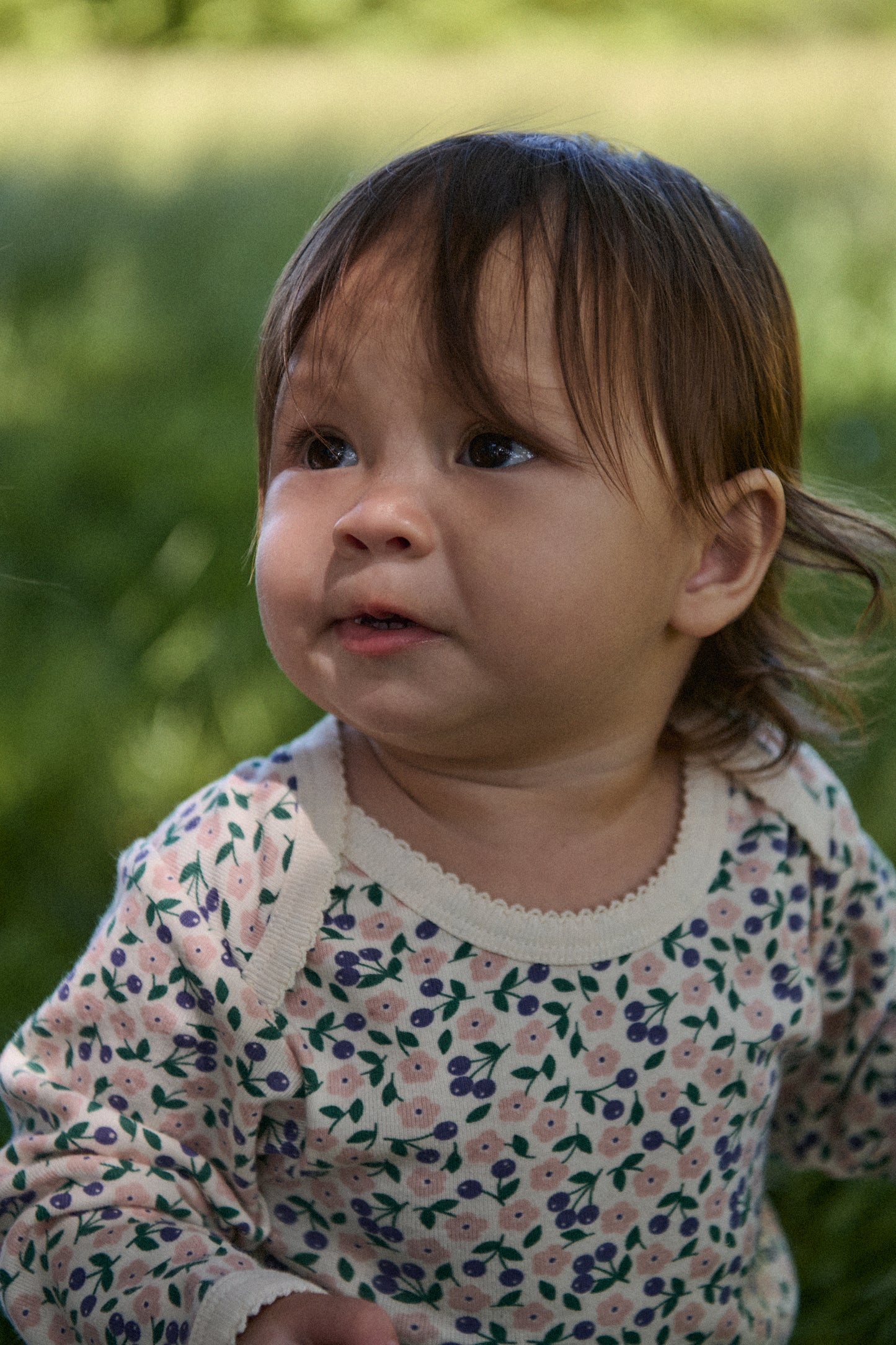 Cotton Long Sleeve Bodysuit / Briarwood
