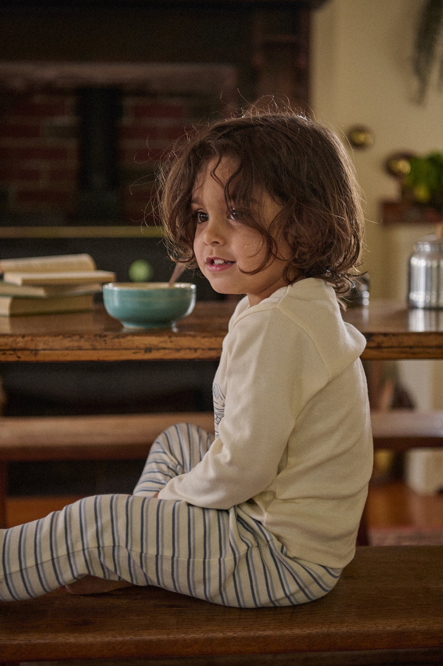Long Sleeve Pyjama Set / Franklin Print