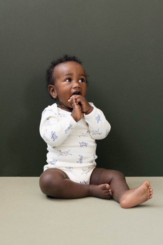 Cotton Long Sleeve Bodysuit / Best Friend