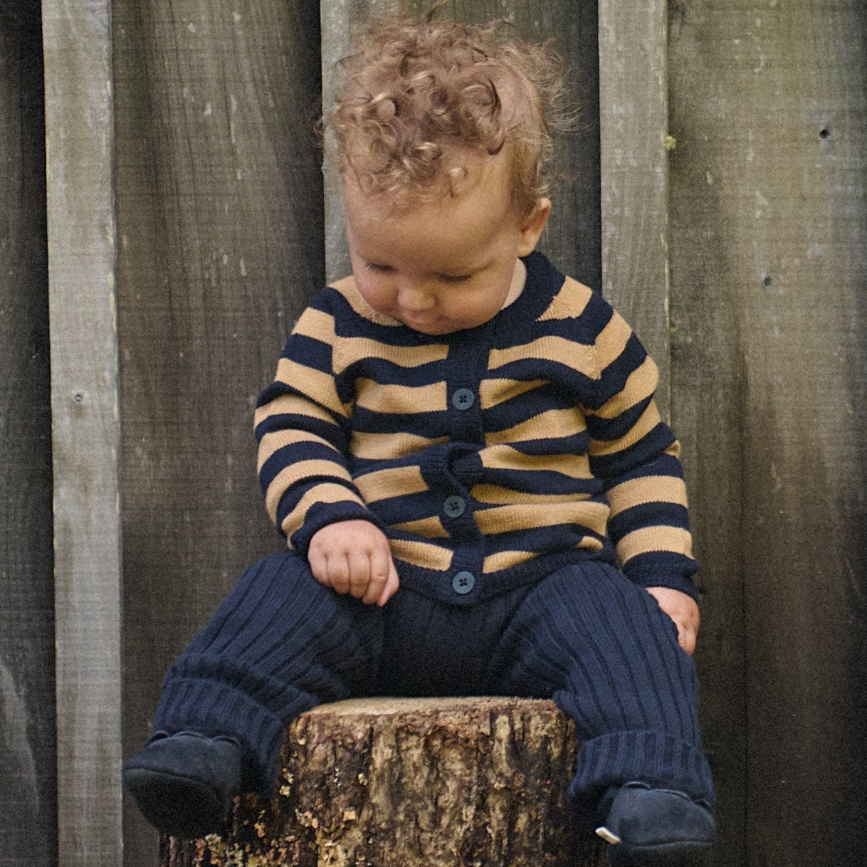 Lou Cotton Knit Pants / Navy
