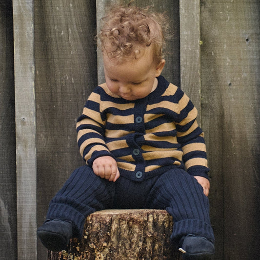 Lou Cotton Knit Pants / Navy