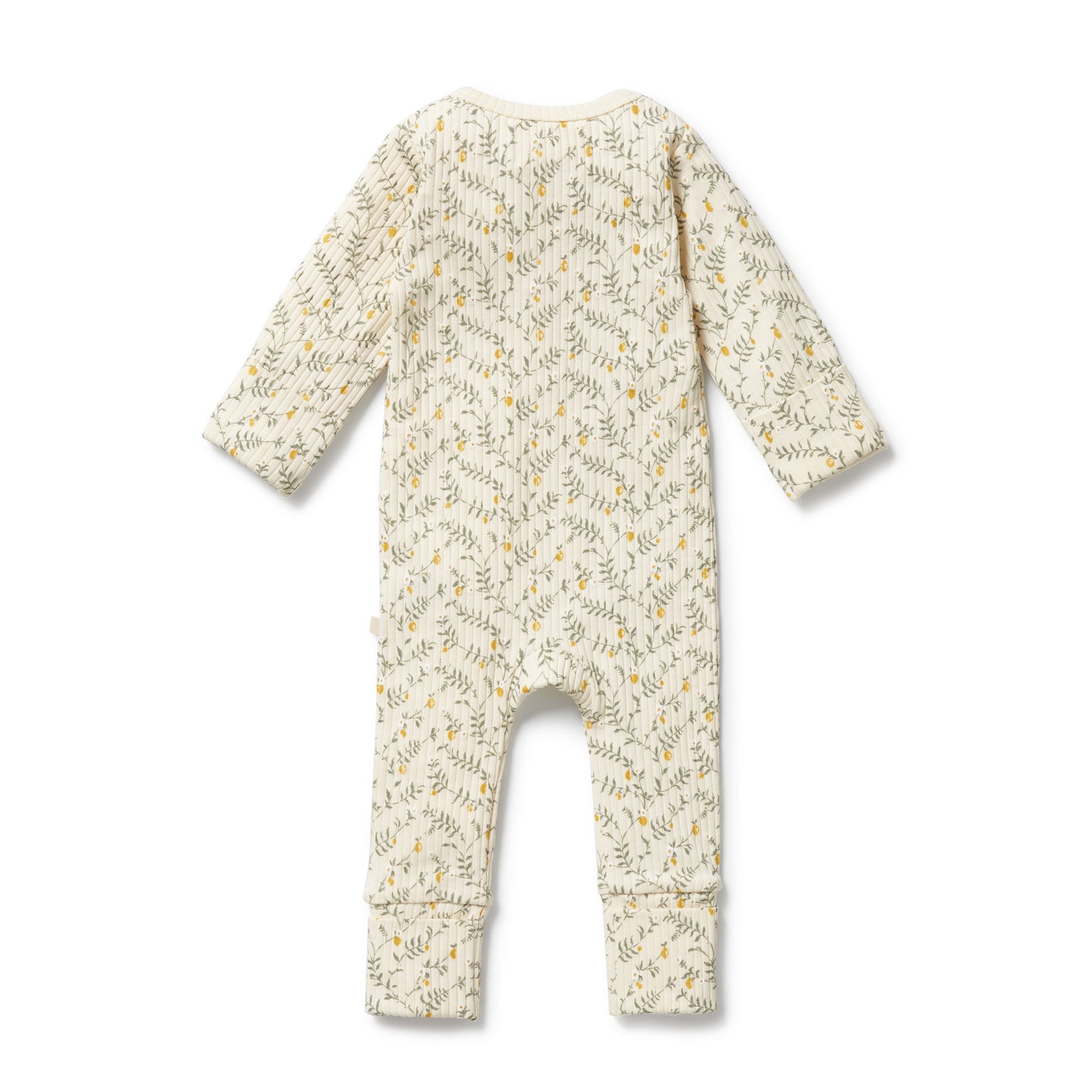 Lemon Leaf Organic Zipsuit