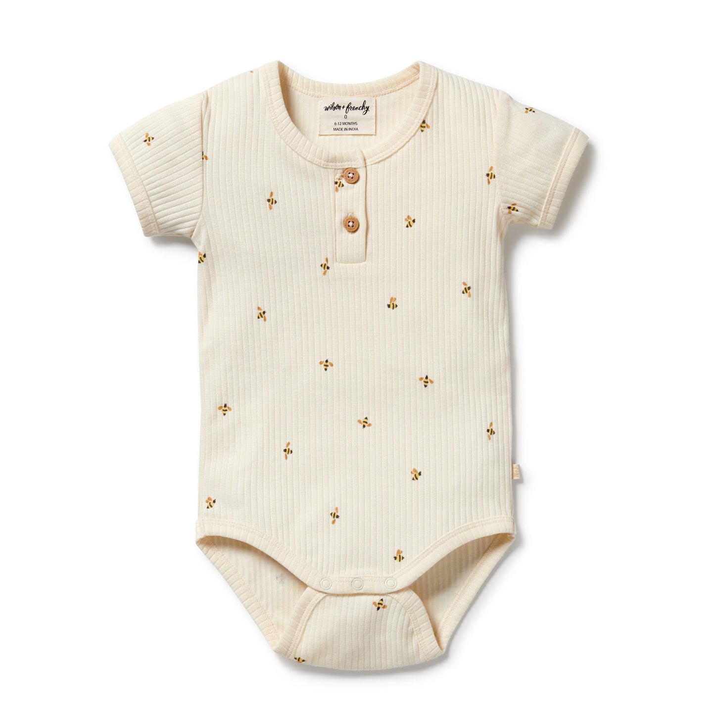 Bee Mine Organic Henley Bodysuit