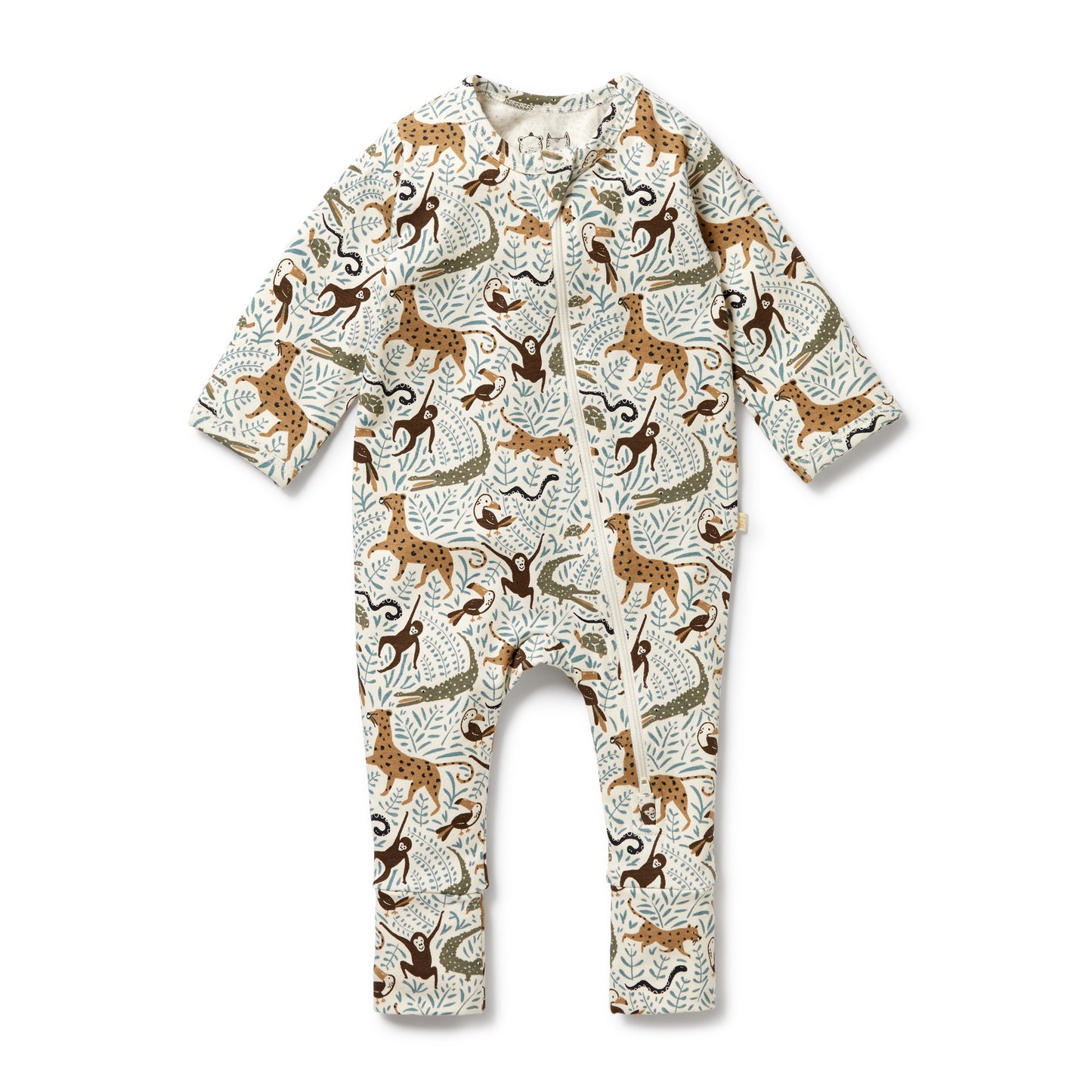 Mini Jungle Organic Zipsuit
