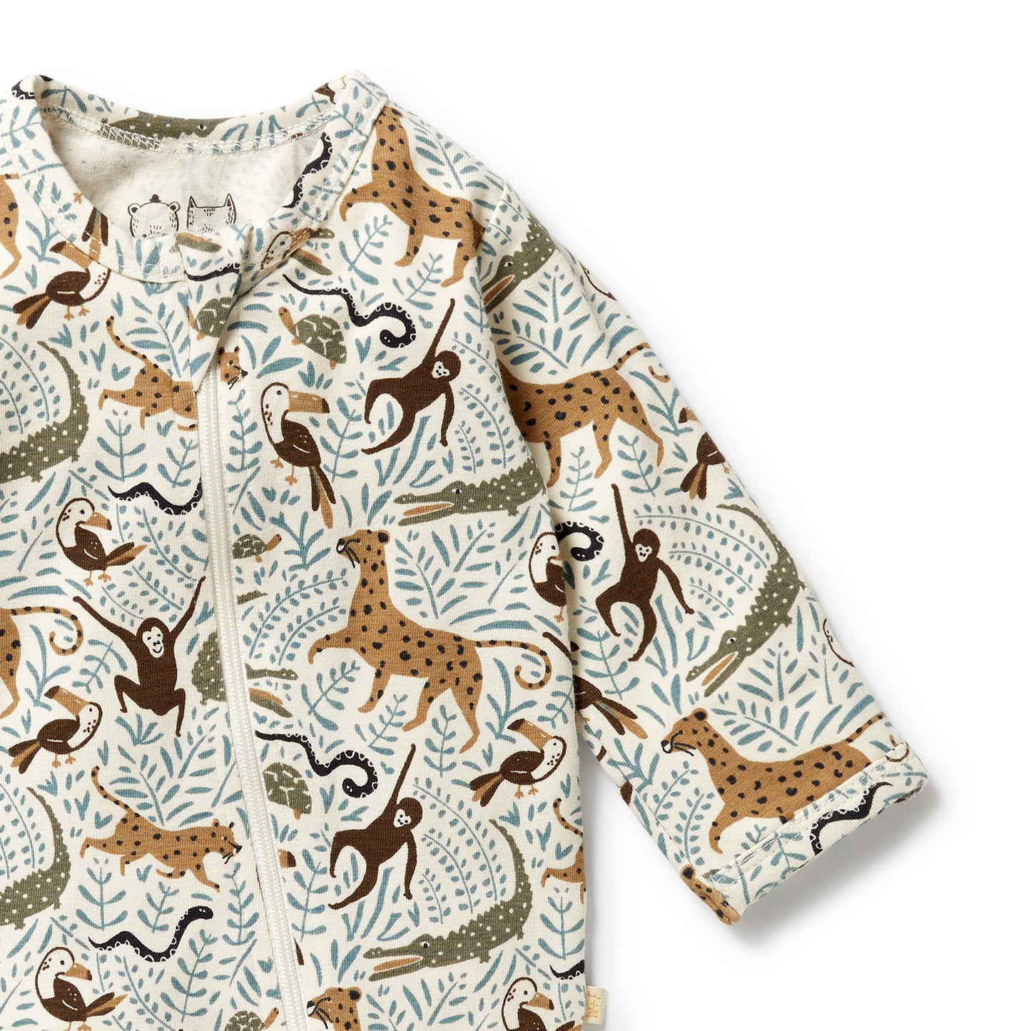 Mini Jungle Organic Zipsuit