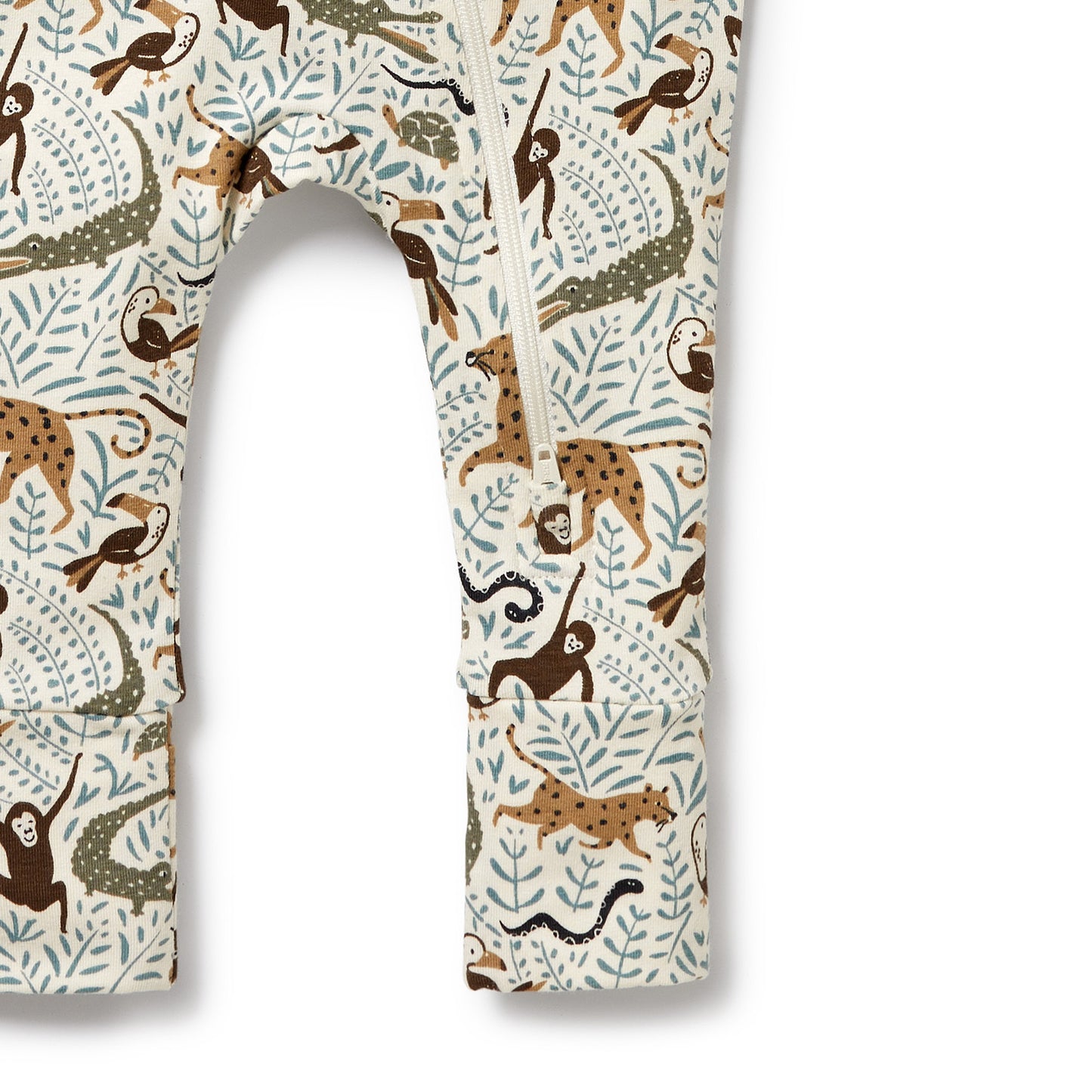 Mini Jungle Organic Zipsuit