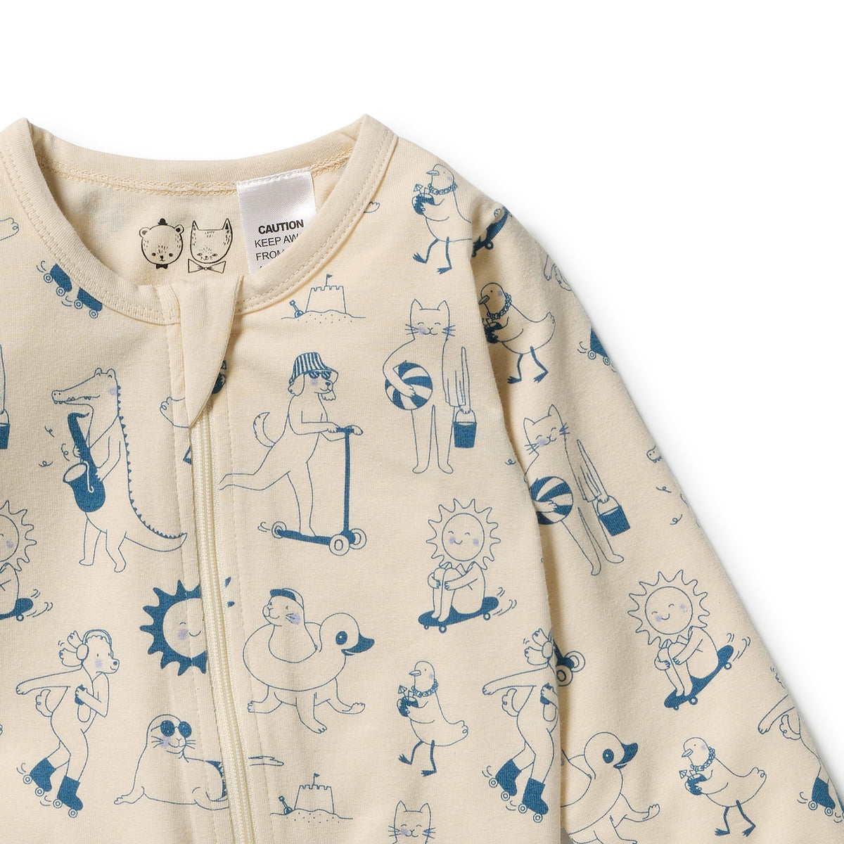Tout est Magique Organic Zipsuit