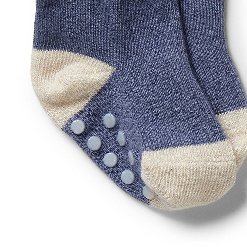 Organic 3 Pack Baby Socks / Rain Drop