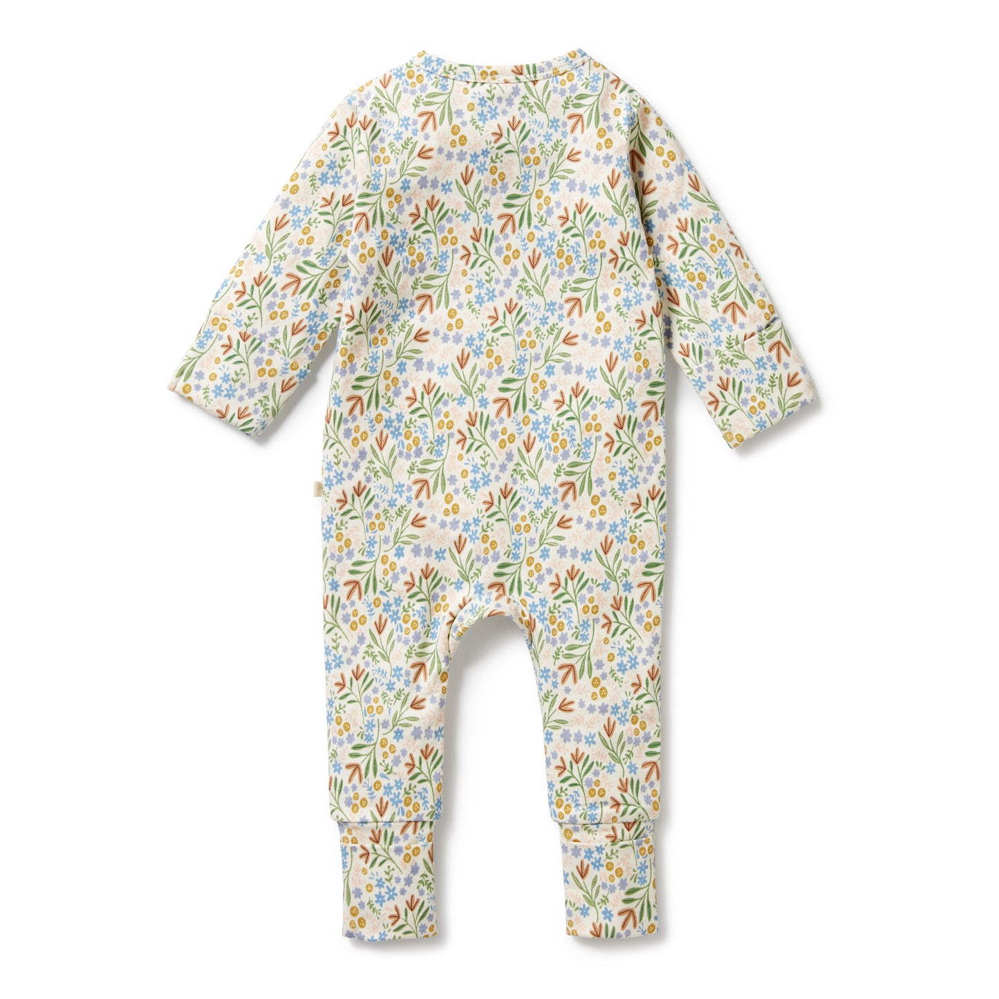 Tinker Floral Organic Zipsuit