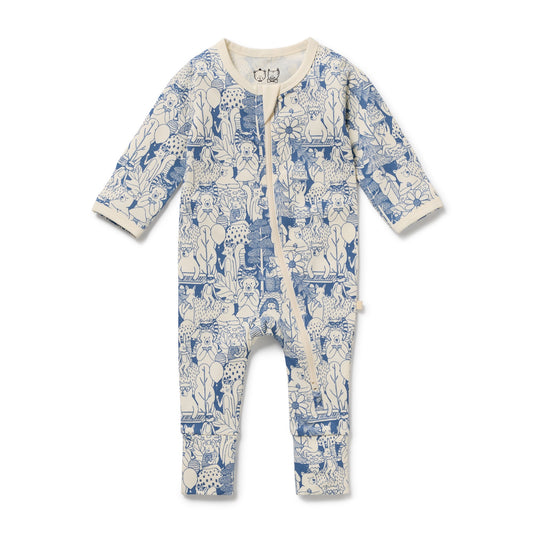 Woodland Adventures Organic Zipsuit