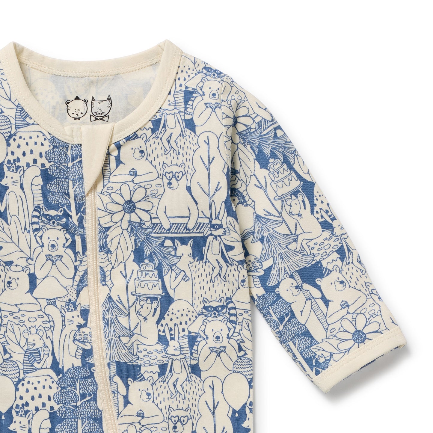 Woodland Adventures Organic Zipsuit