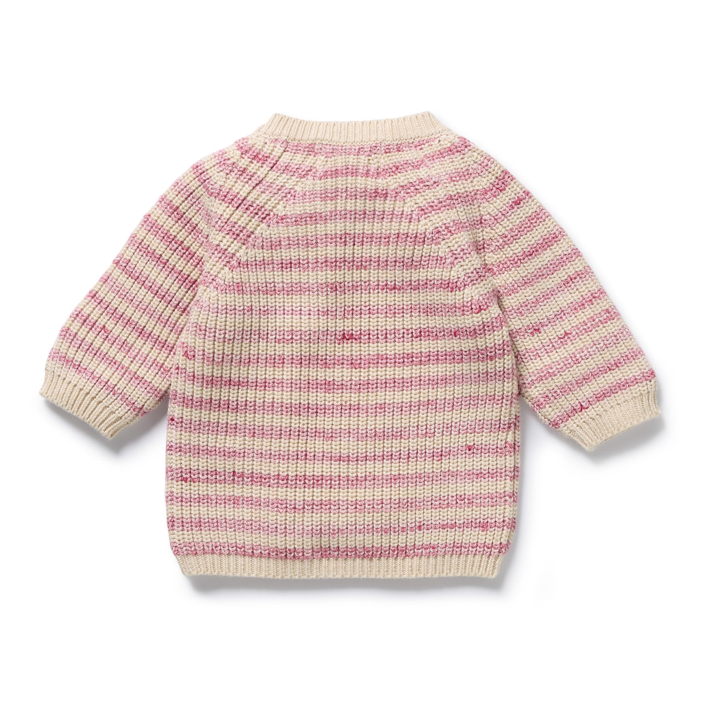 Rhubarb Stripe Knitted Kimono Cardigan