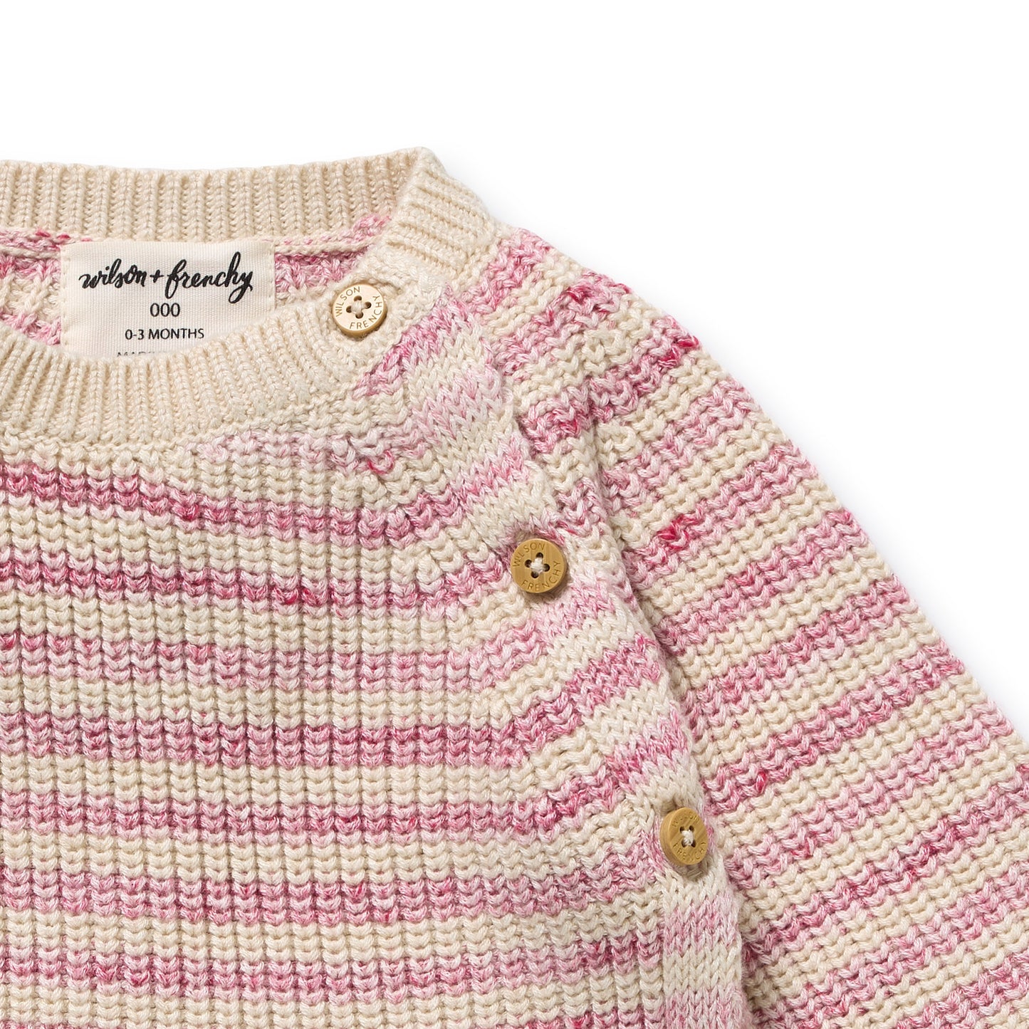 Rhubarb Stripe Knitted Kimono Cardigan