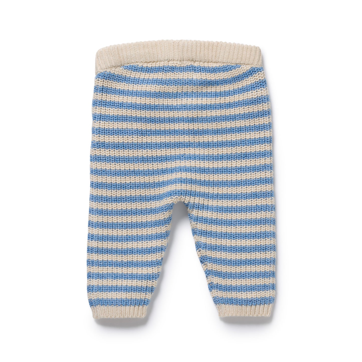 Frosted Blue Organic Knitted Stripe Legging