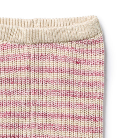 Rhubarb Stripe Knitted Legging