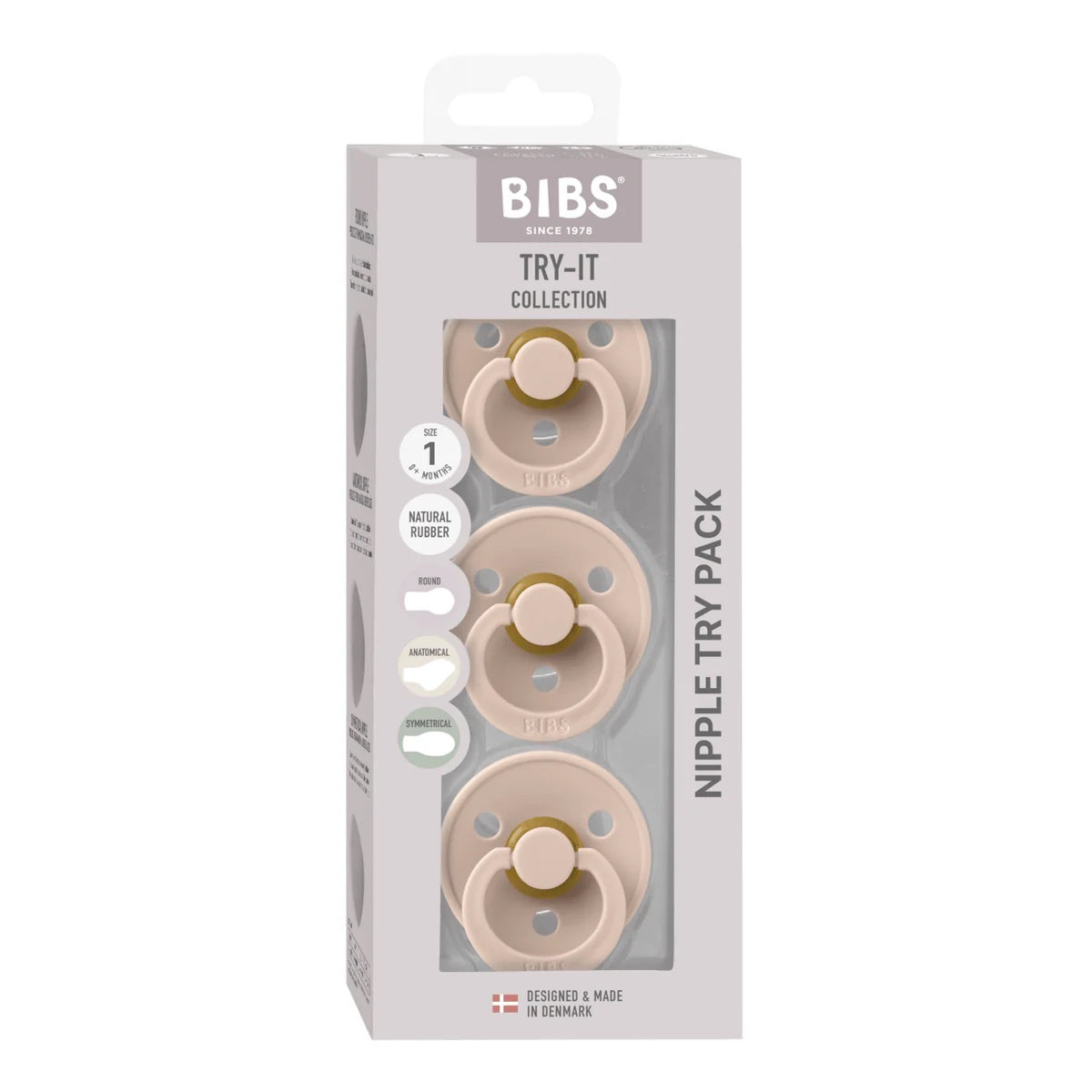 BIBS Try-It 3pk / Blush