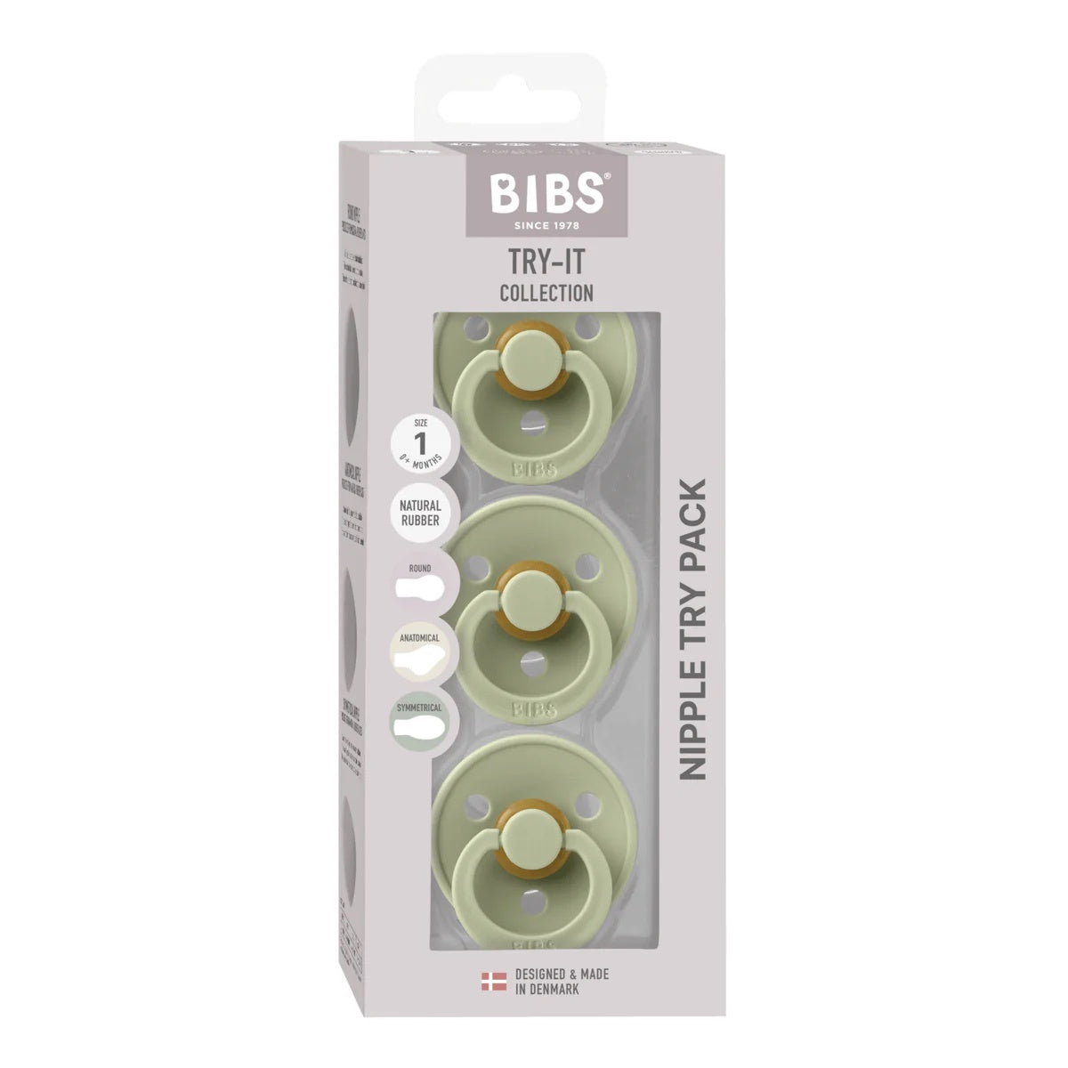 BIBS Try-It 3pk / Sage